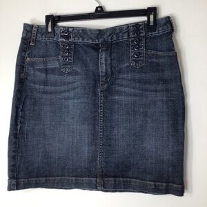 Banana Republic denim Jean skirt women 10 blue